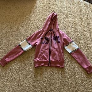 PINK jacket with hood size M